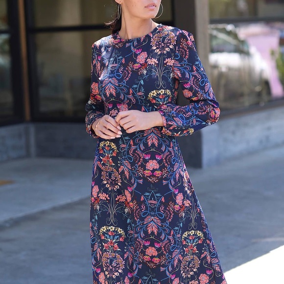 Lulu’s Garden Splendor Floral Print Dress - Picture 6 of 7